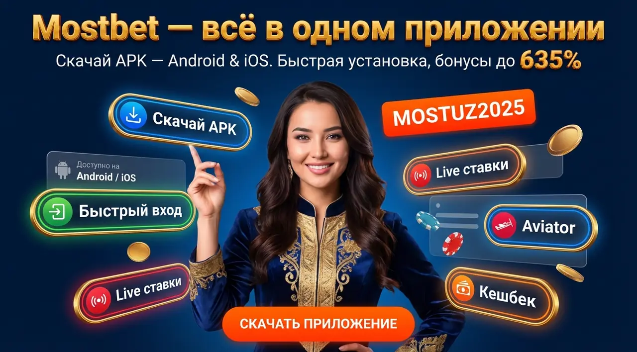 Mostbet приложение — скачать APK на Android и iOS